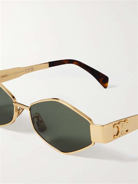 celine triomphe sunglasses hexagon|CELINE Eyewear .